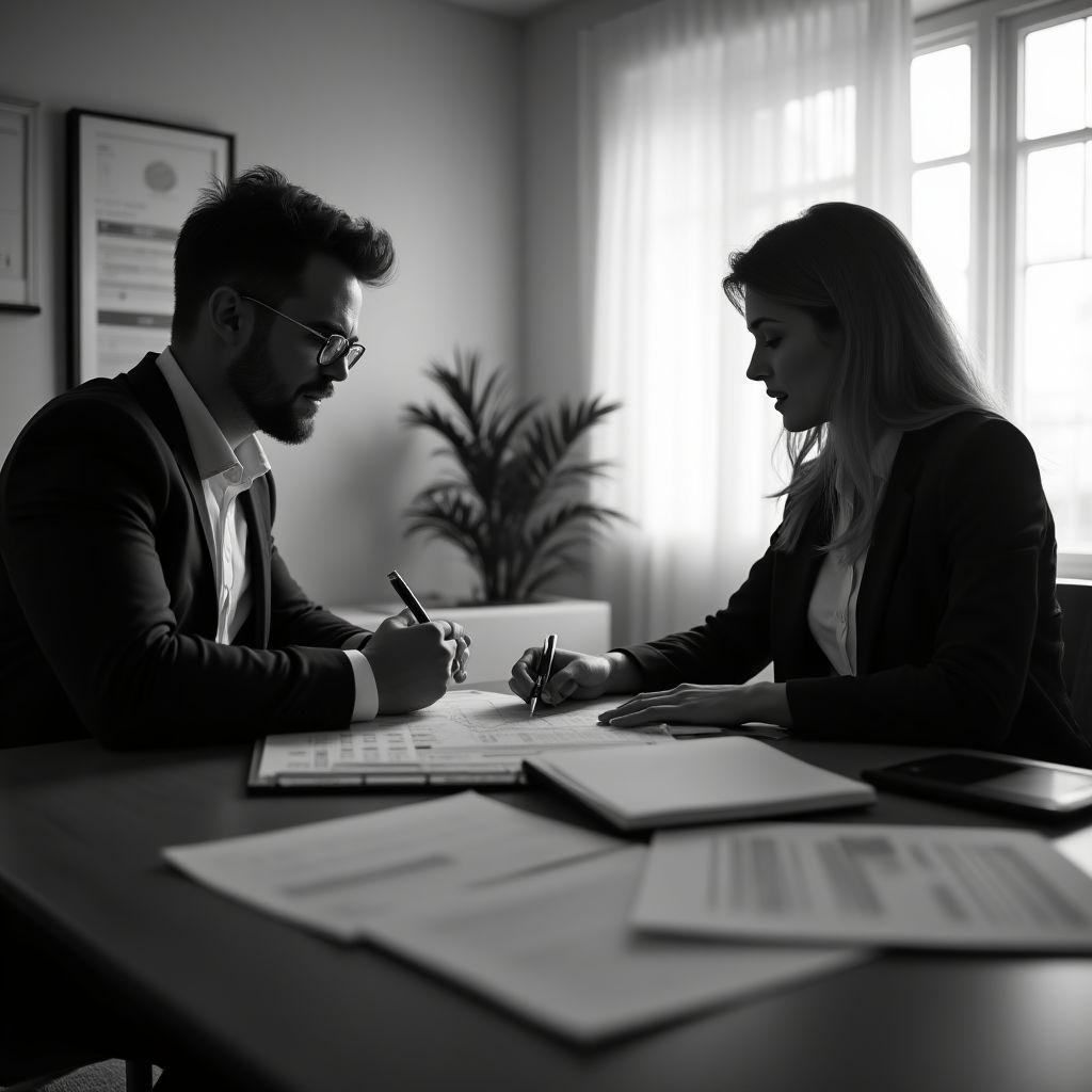 Sesión de consultoría con cliente